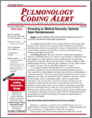Pulmonology Coding Alert